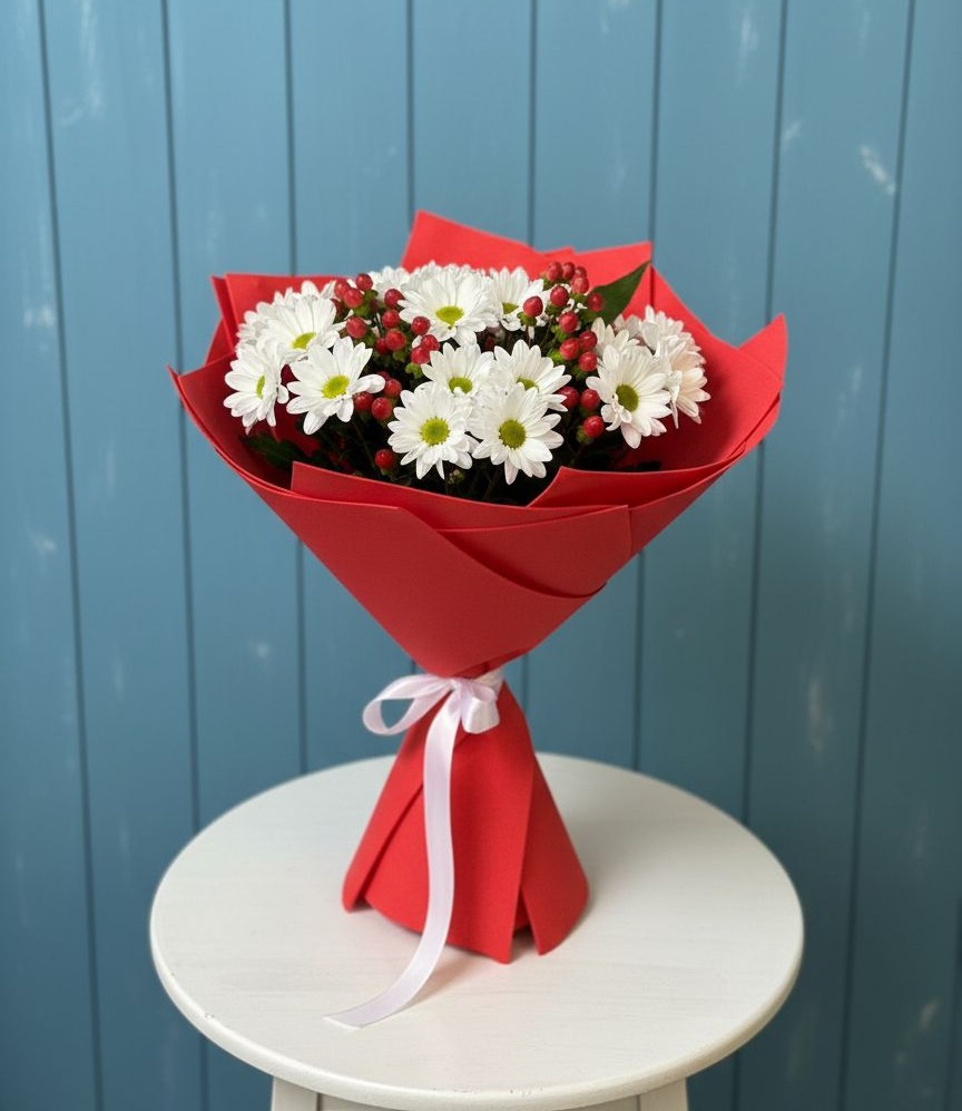 Букет цветов из: Хризантемы в Лаишево