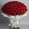 Букет 101 Красная роза Блэк Мэджик в Лаишево