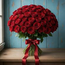 Букет Красные розы Блэк Меджик в Лаишево