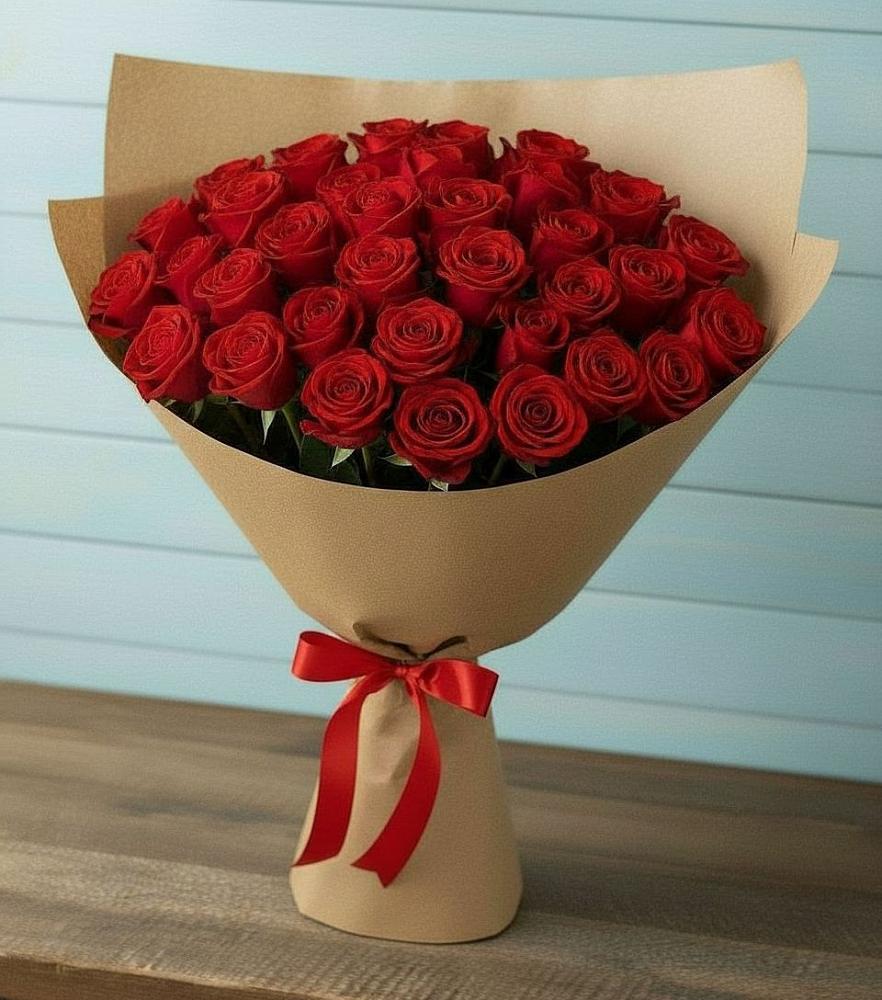 Букет Красные розы Милано в Лаишево