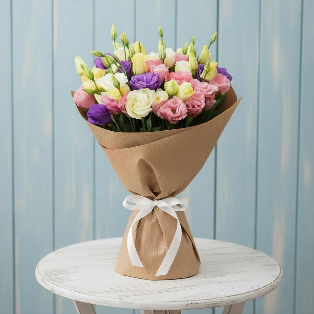 Букет цветов из: Лизиантусы в Лаишево