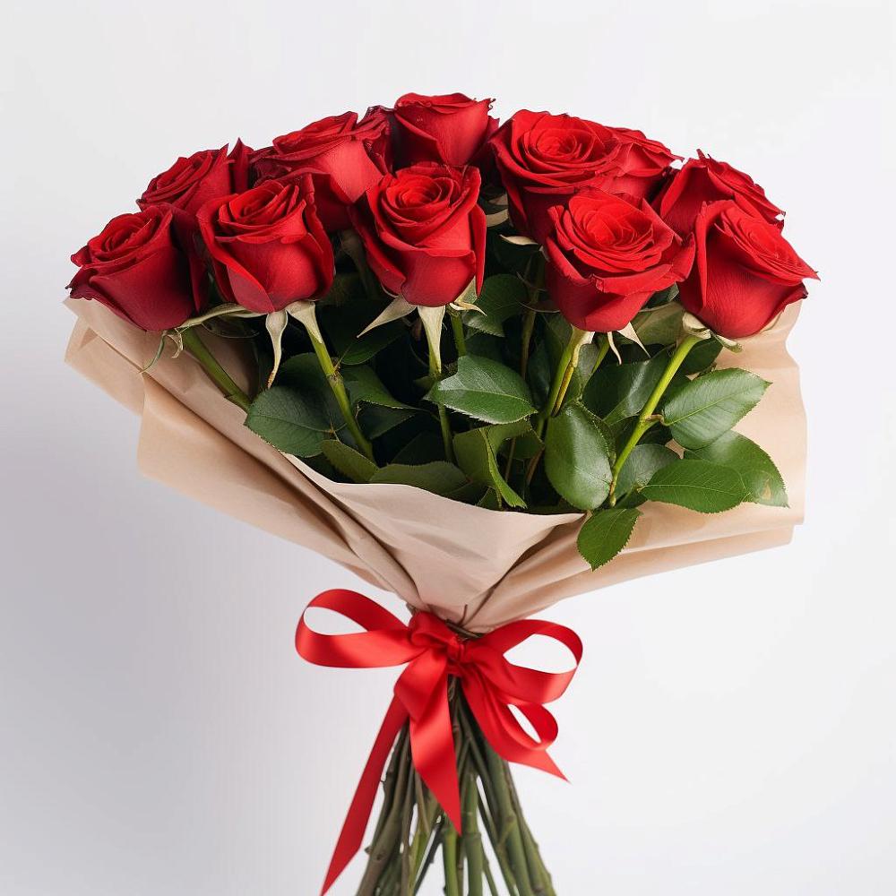 Букет 11 Красных роз Эдлесс Лав в Лаишево