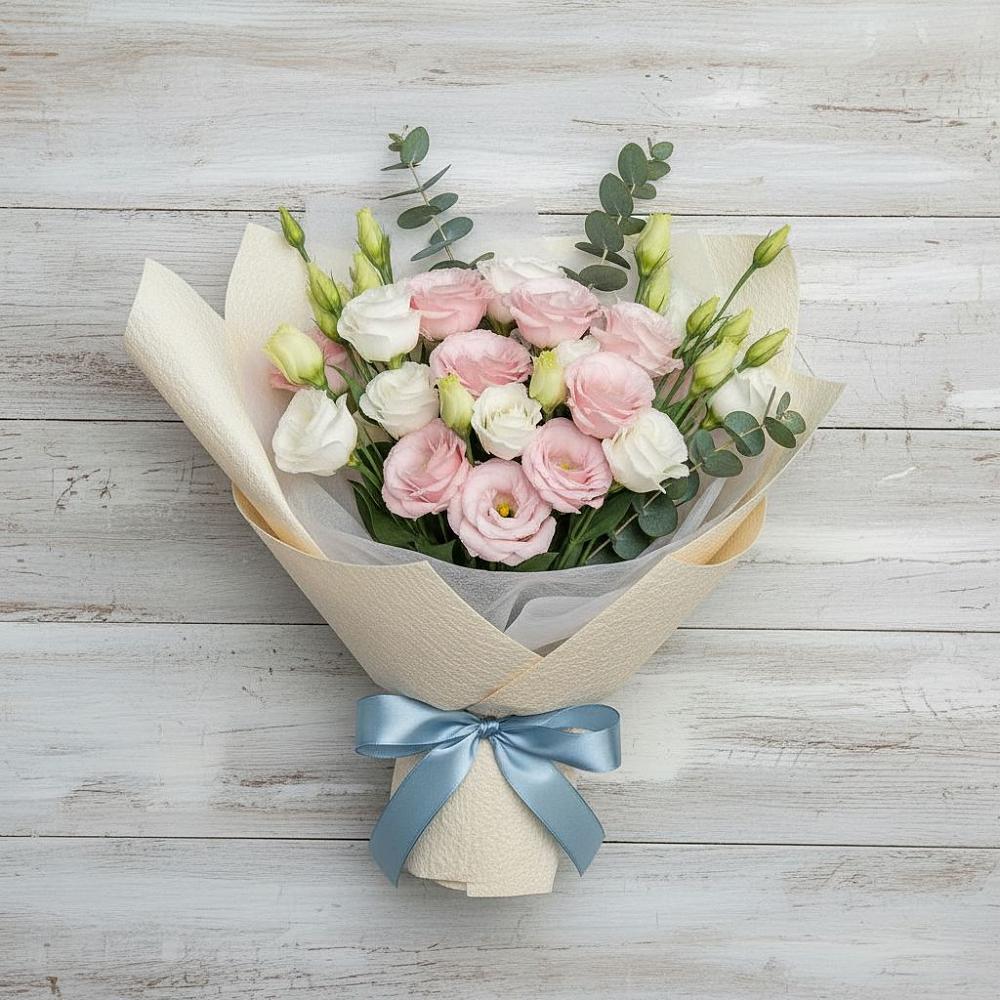 Букет цветов из: Лизиантусы в Лаишево